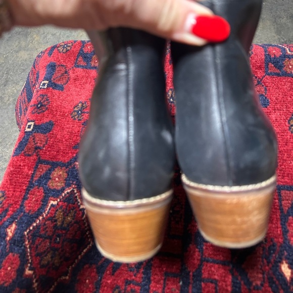 Cole Haan Black Leather Ankle Booties - Picture 4 of 8